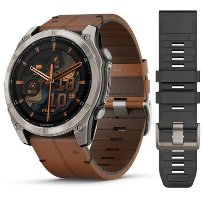 fēnix 8 AMOLED 51 мм · Chestnut Leather