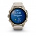 Смарт-годинник Garmin Fenix 8 43 мм AMOLED Сапфір Туманно-сірий/М'яке золото з шкіряним ремінцем QuickFit 20 мм