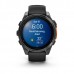 Смарт-годинник Garmin fenix 8 47мм AMOLED Slate grey з чорним силіконовим ремінцем