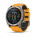 Смарт-годинник Garmin Fenix 8 51 мм AMOLED Сапфір Титан з помаранчевим/графітовим силіконовим ремінцем