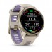 Смарт-годинник Garmin Forerunner 970 із золотистим титановим безелем, сірим корпусом і ремінцем кольору французький сірий/індиго