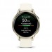 Смарт-часы Garmin Venu 4 41 мм Lunar Gold с бежевым силиконовым ремешком