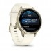 Смарт-часы Garmin Venu 4 41 мм Lunar Gold с бежевым силиконовым ремешком