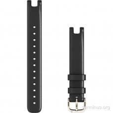 Ремешок Garmin для Lily, кожаный (чёрная итальянская кожа, золотистая фурнитура)