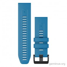 Ремешок Garmin QuickFit 26 мм для quatix 7X (силикон, Cirrus Blue)