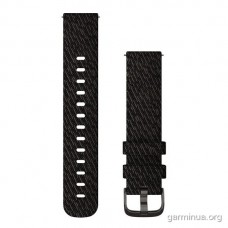 Ремешок Garmin 20 мм для vivomove Style (ткань, Graphite/Black Pepper)