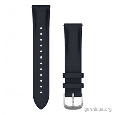 Ремешок Garmin 20 мм для vivomove Luxe (кожа, Silver/Navy)