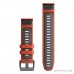 Ремінець Garmin QuickFit 22 мм для epix Pro (Gen 2) (силікон, Flame Red/Graphite)