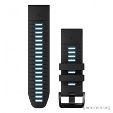 Ремешок Garmin QuickFit 26 мм для epix Pro (Gen 2) (силикон, Black/Blue)