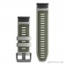 Ремінець Garmin QuickFit 26 мм для epix Pro (Gen 2) (силікон, Fog Gray/Moss)