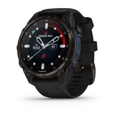 Дайв-комп'ютер-годинник Garmin Descent Mk3i, 43 мм, Carbon Gray DLC Titanium / Black