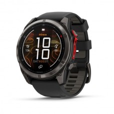 Смарт-годинник Garmin fēnix 8 51 мм MicroLED, Sapphire, Carbon Gray DLC Titanium, Black/Pebble Gray