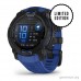 GPS-годинник Garmin Instinct 3 AMOLED 45 мм чорний (Black, ремінець Bolt Blue)