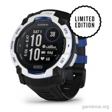 GPS-годинник Garmin Instinct 3 Solar 50 мм білий (Whitestone, чорний ремінець)
