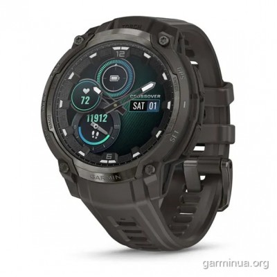 Garmin Instinct Crossover AMOLED, Charcoal Grey — гибридные GPS-часы