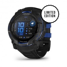Смарт-годинник Garmin Instinct 3 50 мм AMOLED Black / Bolt Blue