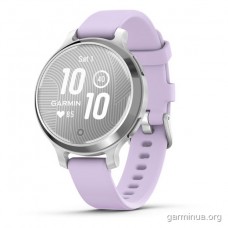 Garmin Lily 2 Active, Silver/Jasmine Purple, Silicone — жіночий GPS-смарт-годинник