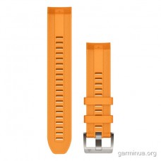 Ремінець Garmin QuickFit 22 мм для MARQ (Silicone Spark Orange)