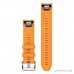 Ремінець Garmin QuickFit 22 мм для MARQ (Silicone Spark Orange)