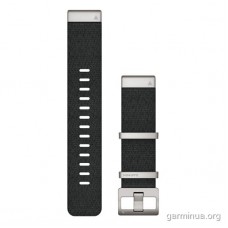 Ремінець Garmin QuickFit 22 мм для MARQ (нейлон Jacquard, чорний)