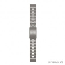 Ремінець Garmin QuickFit 22 мм для fenix 6 (титан, титановий)