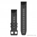 Ремінець Garmin QuickFit 22 мм для fenix 6 (Solar) (силікон, сланцево-сірий)