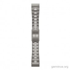 Ремінець Garmin QuickFit 26 мм для fenix 6X (титан, титановий)