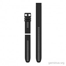 Ремінець Garmin QuickFit 26 мм для Descent Mk1/Mk2/Mk2i (силікон, чорний / Black, дайв-комплект 3 шт.)