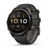 Смарт-годинник Garmin fēnix 9 Pro 47 мм, титан із карбоново-сірим DLC-покриттям, силіконовий ремінець Black/Pebble Grey