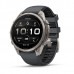 Смарт-годинник Garmin fēnix 9 Pro 47 мм, титановий безель, силіконовий ремінець Graphite/Black