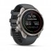 Смарт-годинник Garmin fēnix 9 Pro 47 мм, титановий безель, силіконовий ремінець Graphite/Black