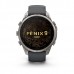 Смарт-годинник Garmin fēnix 9 Pro 47 мм, титановий безель, силіконовий ремінець Graphite/Black