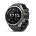 Смарт-годинник Garmin fēnix 9 Pro inReach 51 мм, титановий безель, силіконовий ремінець Graphite/Black