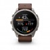 Смарт-годинник Garmin fēnix 9 Pro inReach 51 мм, титановий безель, шкіряний ремінець Walnut