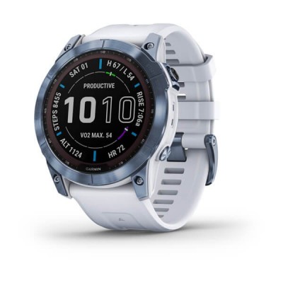 fēnix 7X Sapphire Solar · Mineral Blue