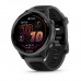 Смарт-годинник Garmin Forerunner 570 (47 мм), алюмінієвий безель сланцево-сірого кольору з чорним ремінцем
