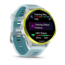 Смарт-годинник Garmin Forerunner 570 (47 мм), насичено-жовтий алюмінієвий безель з біло-бірюзовим ремінцем