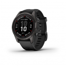 Смарт-годинник Garmin Fenix 7S Pro – Sapphire Solar Edition Carbon Gray DLC Titanium with Black Band