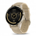 Смарт-часы Garmin Venu 3S Soft Gold Stainless Steel Bezel 41 MM With French Grey Case And Leather Band Watch
